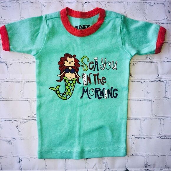 nwot Girls Size 2T Lazy One Pajama Top - Picture 1 of 6